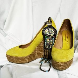 Palomitas Straw Platform Heels